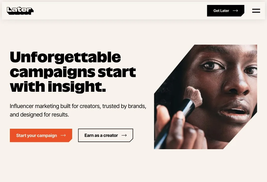 Later public landing page hero or marketplace listing